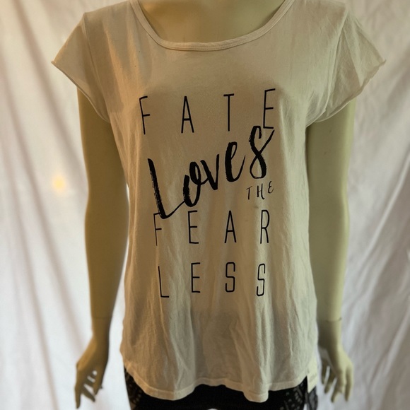 NWT! Anna Sui for Free People pull on flare leg pants with free tee. Size 28. - Picture 10 of 10